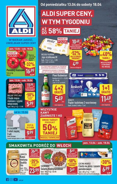 aldi gazetka promocyjna od 13 kwietnia