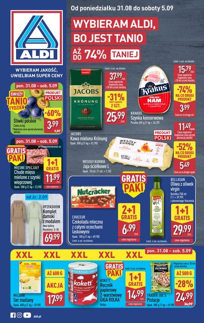 aldi gazetka promocyjna od 31 sierpnia