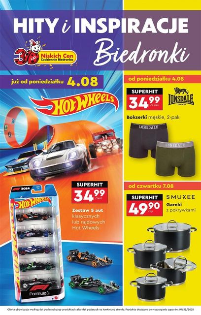 biedronka gazetka promocyjna od 04 sierpnia