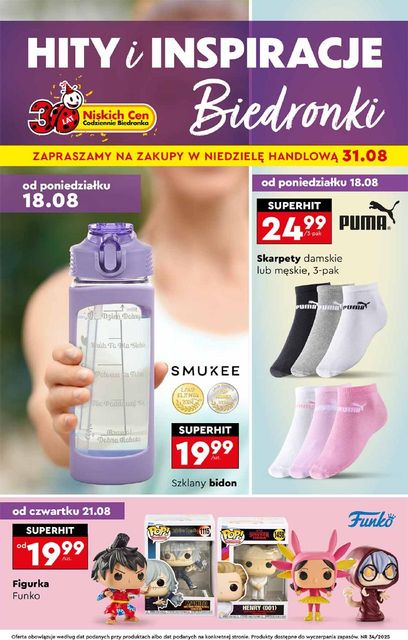 biedronka gazetka promocyjna od 18 sierpnia