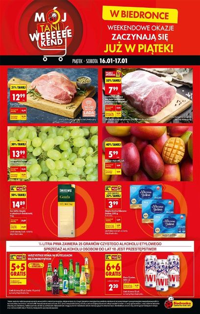 biedronka gazetka promocyjna od 16 stycznia
