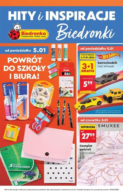 biedronka gazetka promocyjna od 05 stycznia