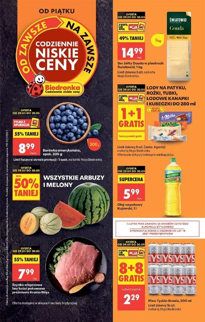 biedronka gazetka promocyjna od 29 maja