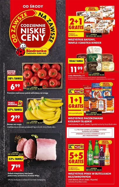 biedronka gazetka promocyjna od 27 maja