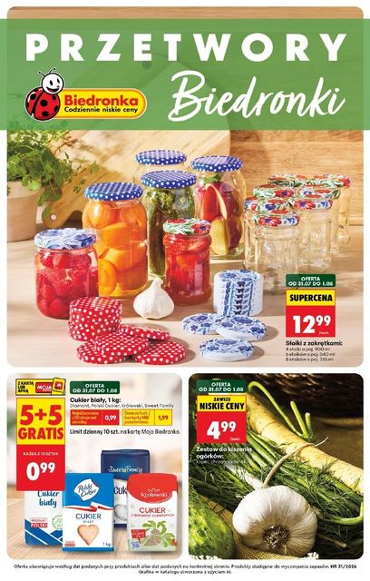 biedronka gazetka promocyjna od 31 lipca