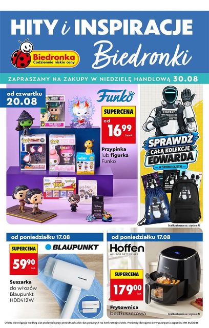 biedronka gazetka promocyjna od 17 sierpnia