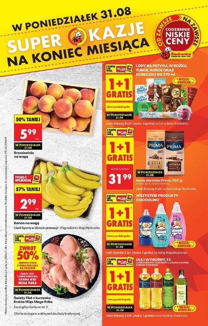 biedronka gazetka promocyjna od 31 sierpnia