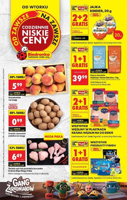 biedronka gazetka promocyjna od 01 września