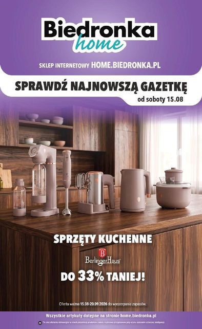 biedronka gazetka promocyjna od 15 sierpnia