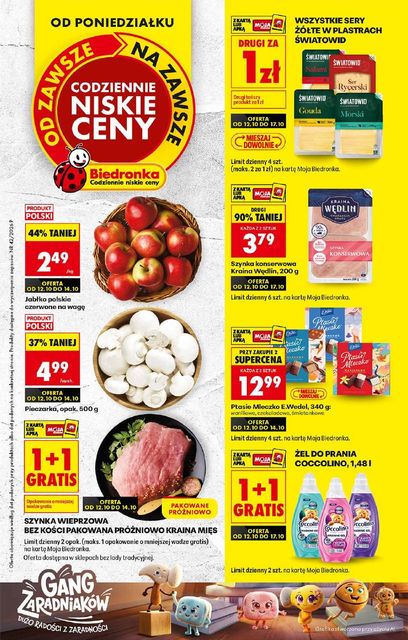 biedronka gazetka promocyjna od 12 października
