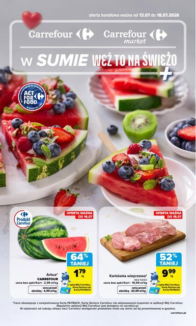 carrefour gazetka promocyjna od 13 lipca
