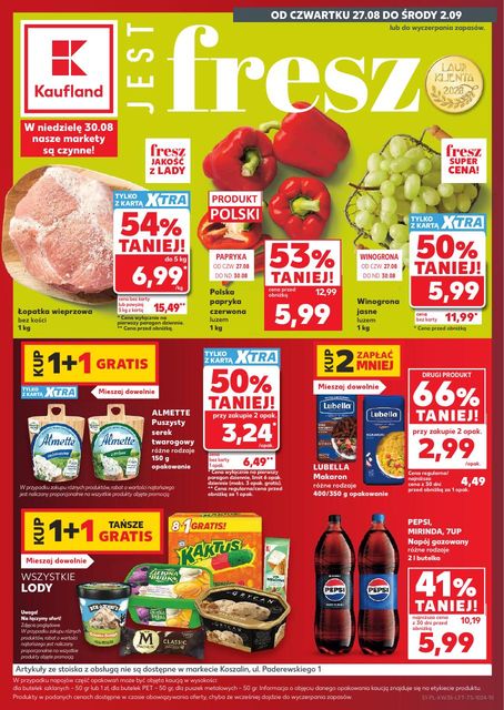kaufland gazetka promocyjna od 27 sierpnia