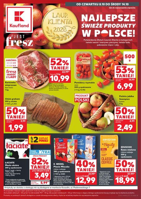 kaufland gazetka promocyjna od 08 października