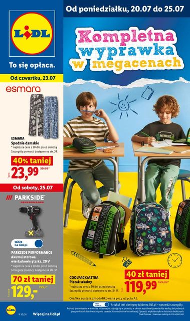 lidl gazetka promocyjna od 20 lipca