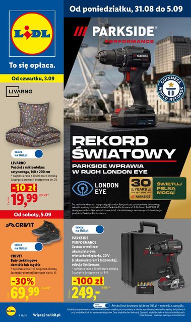 lidl gazetka promocyjna od 31 sierpnia
