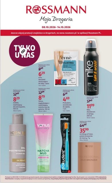 rossmann gazetka promocyjna od 08 października